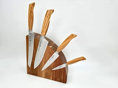 Set od 4 noža Messermeister Oliva Luxe s magnetskim blokom | Knives Studio