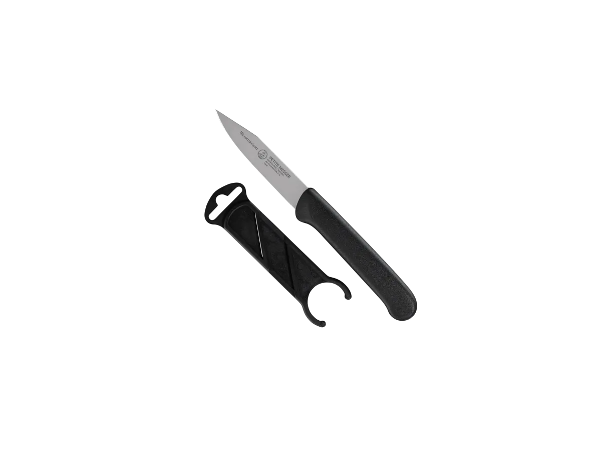 Cuțit de curățat Messermeister Petite Messer 7,5 cm + Teacă