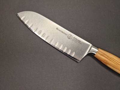 Messermeister Oliva Luxe santoku peilis su įdubimais 16 cm (6.5 colių)