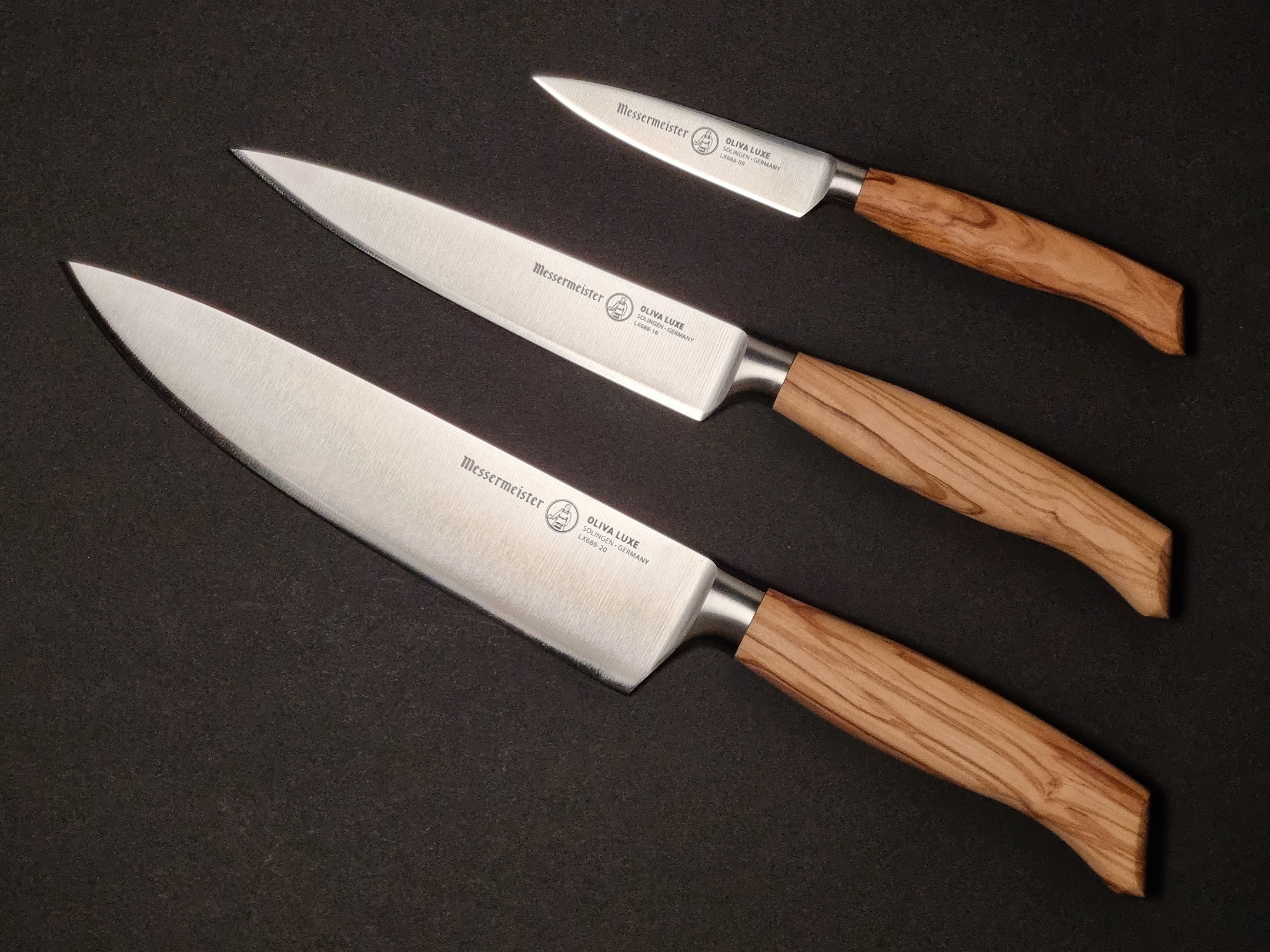 Messermeister Oliva Luxe 3 knives set for starters - Knives Studio