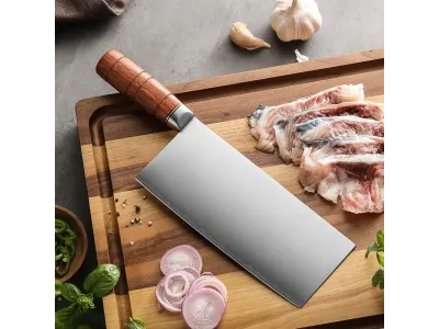 Faca de Chef Chinesa (Cai Dao) Xinzuo X07 Série Fu 205 mm – 3 Camadas
