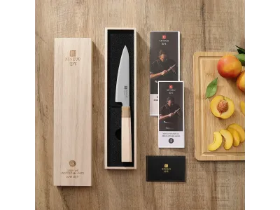 Xinzuo PM8M Zhen-serien Universalkniv 140 mm (5,5”) – Aogami No 2, 3-lags