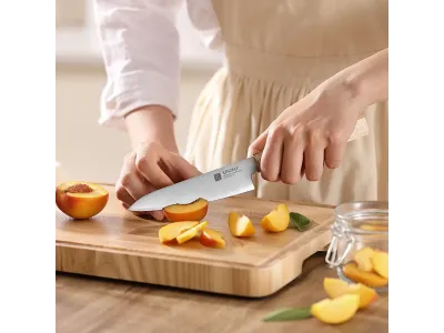 Xinzuo PM8M Zhen Series Utility Knife 140 mm (5.5”) – Aogami No 2, 3-Layer