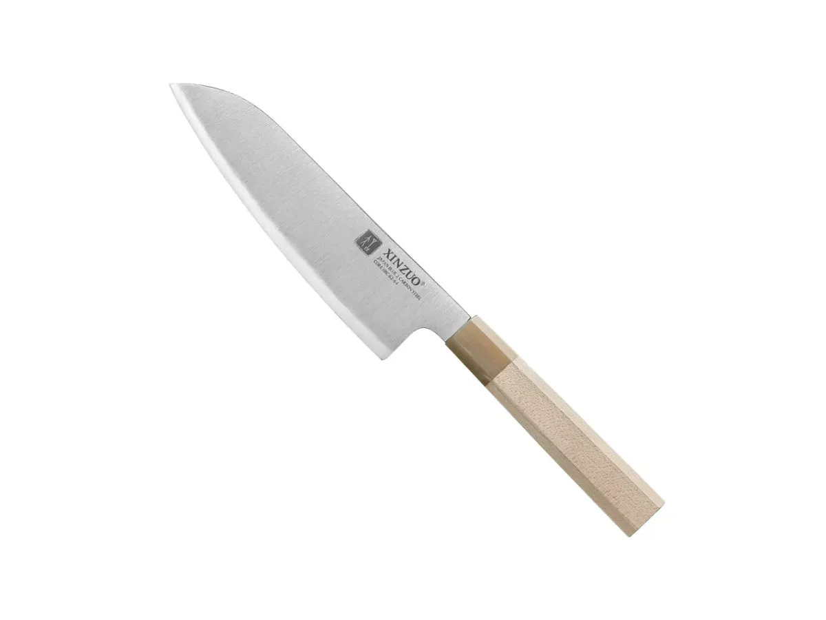 Nož Santoku Xinzuo PM8M Zhen Series 184 mm (7.2”) – Aogami No 2, 3-slojni