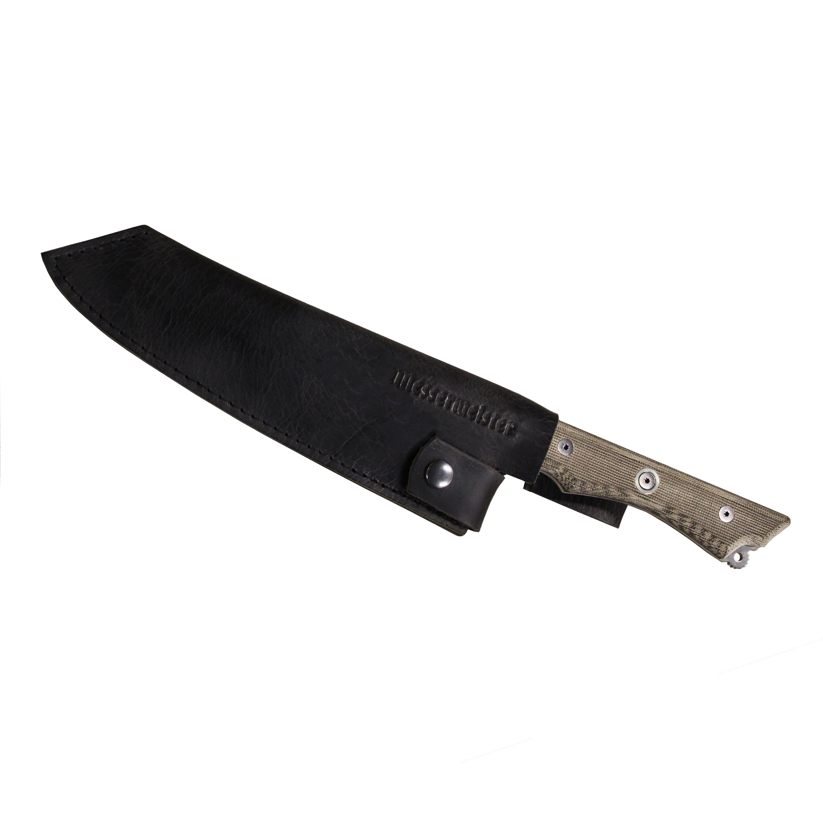 ALPS Series 8-Inch Chef's Knife with Sheath, Forged German Steel, Black,  502735