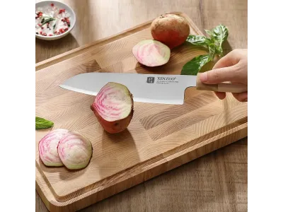 XINZUO Zhen Series Santoku Nuga 184 mm (7.2”) – Aogami #2, 3-kihiline