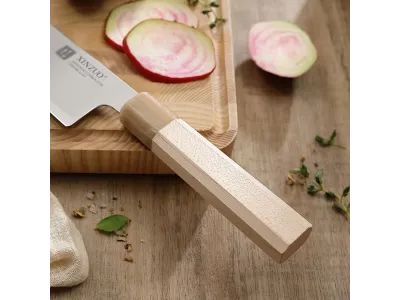 XINZUO Zhen Serija Santoku Nož 184 mm (7.2”) – Aogami #2, 3 Sloja