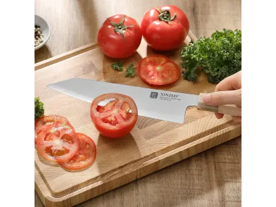 Xinzuo PM8M Zhen Series Bunka Knife 214 mm (8.4”) – Aogami No 2, 3-Layer