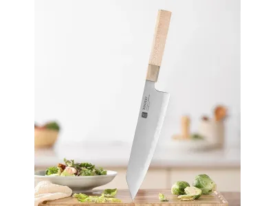 Xinzuo PM8M Zhen Sorozatú Bunka Kés 214 mm (8.4”) – Aogami No 2, 3 Rétegű