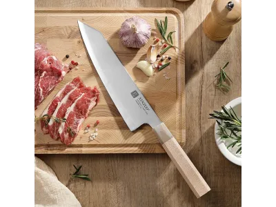 Xinzuo PM8M Zhen Sorozatú Bunka Kés 214 mm (8.4”) – Aogami No 2, 3 Rétegű