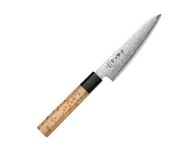 Univerzalni nož Hezhen PM8B Retro Series 134 mm (5.3”) – Aogami No 2, Damask