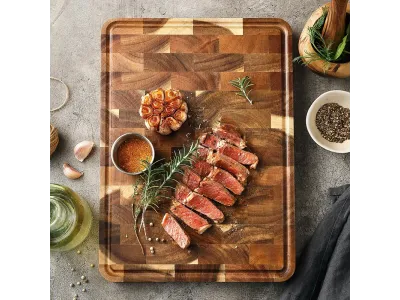 Xinzuo Acacia End-Grain Cutting Board 35x25x2.6 cm