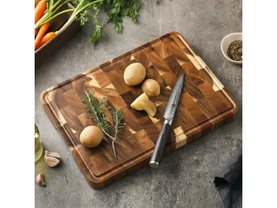 Xinzuo Acacia End-Grain Cutting Board 35x25x2.6 cm
