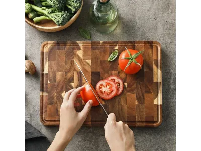 Xinzuo Acacia End-Grain Cutting Board 35x25x2.6 cm