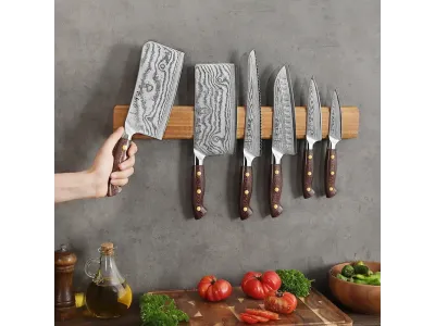 Hezhen Akácfa Mágneses Késtartó 50 cm | Knives Studio