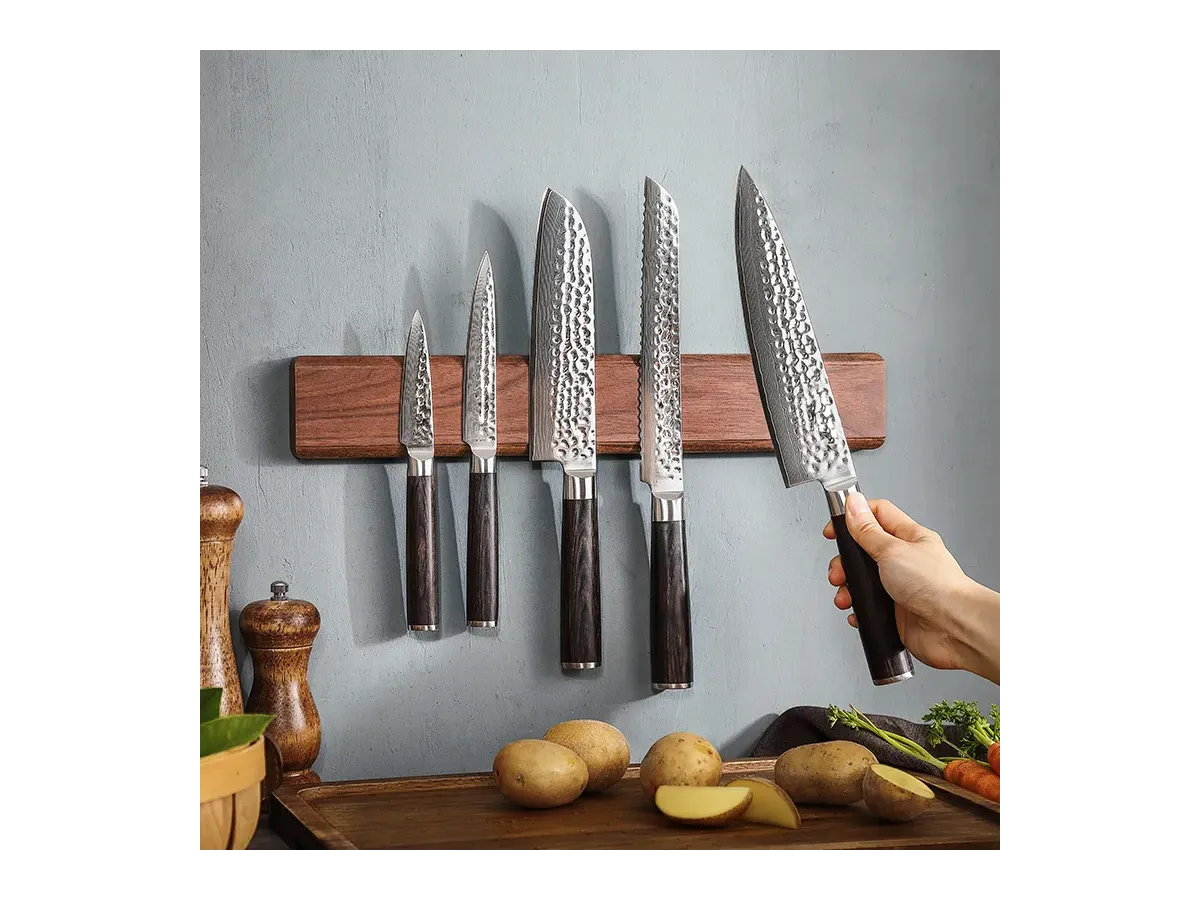 Xinzuo Magnetisk Knivlist i Valnötsträ 40 cm | Knives Studio