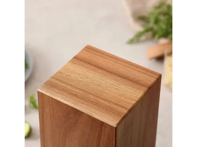 Soporte Magnético Giratorio para Cuchillos Hezhen (Acacia)